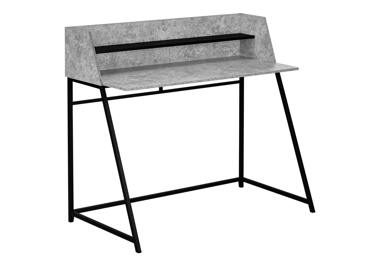 Marble Look Computer Desk for Home Office