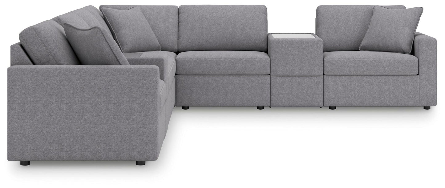 Modmax Sectional in Granite Performance Fabric