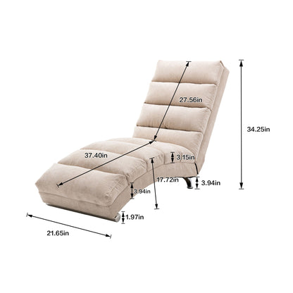 Massage Chaise Lounge Indoor With Remote Control beige upholstery by HouseOfZazla on Tampa Home & Garden Store