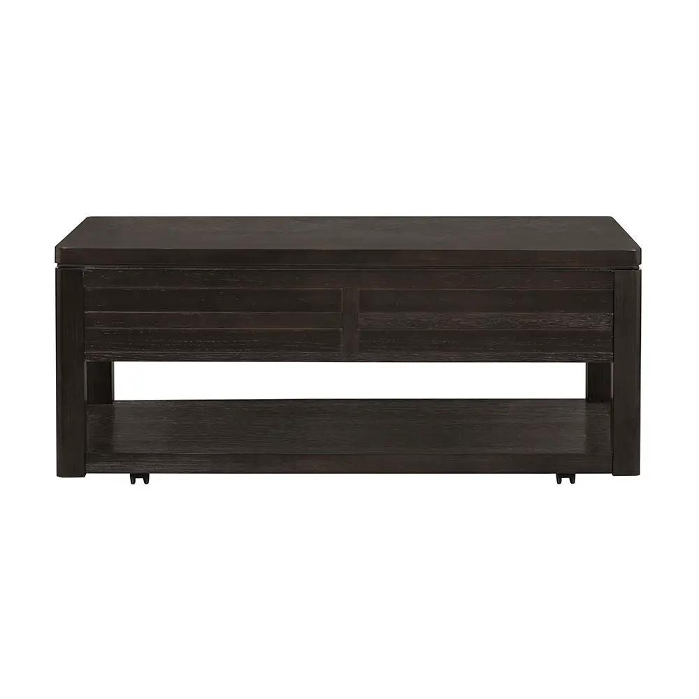 Elegant Wood End Table with Drawer and Shelf