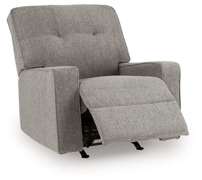 Larimer rocker recliner in gray fabric by Unique Piece Furniture on Tampa Home & Garden Store