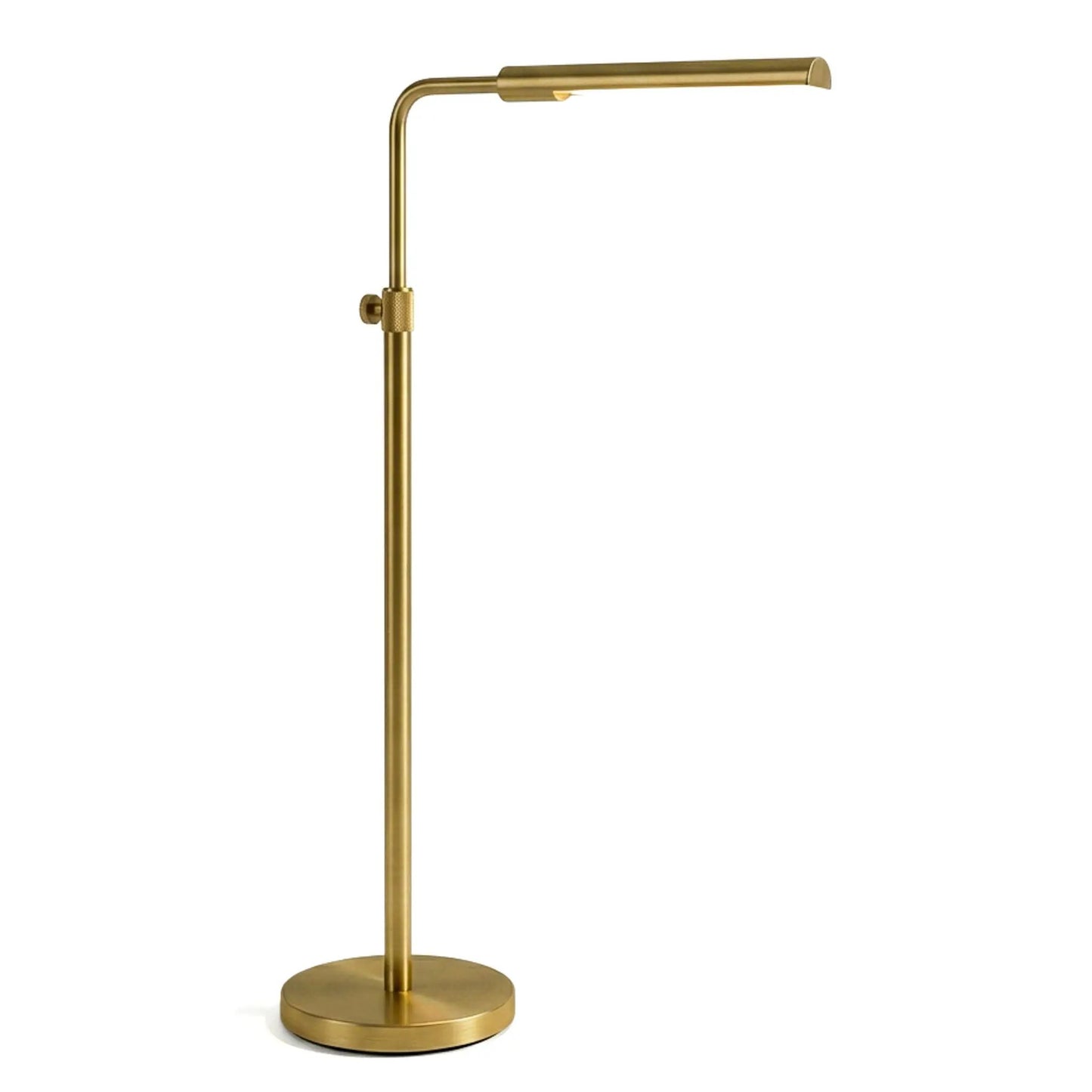 Verve floor lamp on/off switch, adjustable LED arm, gold finish by Unique Piece Furniture on Tampa Home & Garden Store
