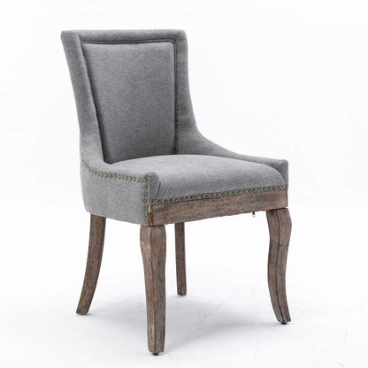 Ultra Side Dining Chair Set of 2 with Nail Heads