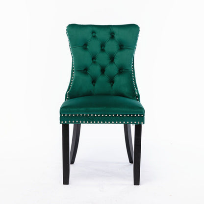 Nikki High End Tufted Dining Chair Set of Two