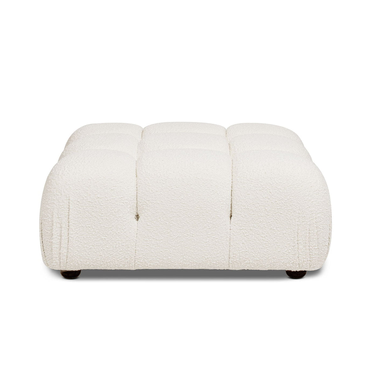 Bubble Modular Modern Cocktail Ottoman cream boucle fabric high-density foam HouseOfZazla on Tampa Home & Garden Store