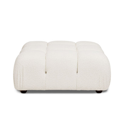 Bubble Modular Modern Cocktail Ottoman cream boucle fabric high-density foam HouseOfZazla on Tampa Home & Garden Store