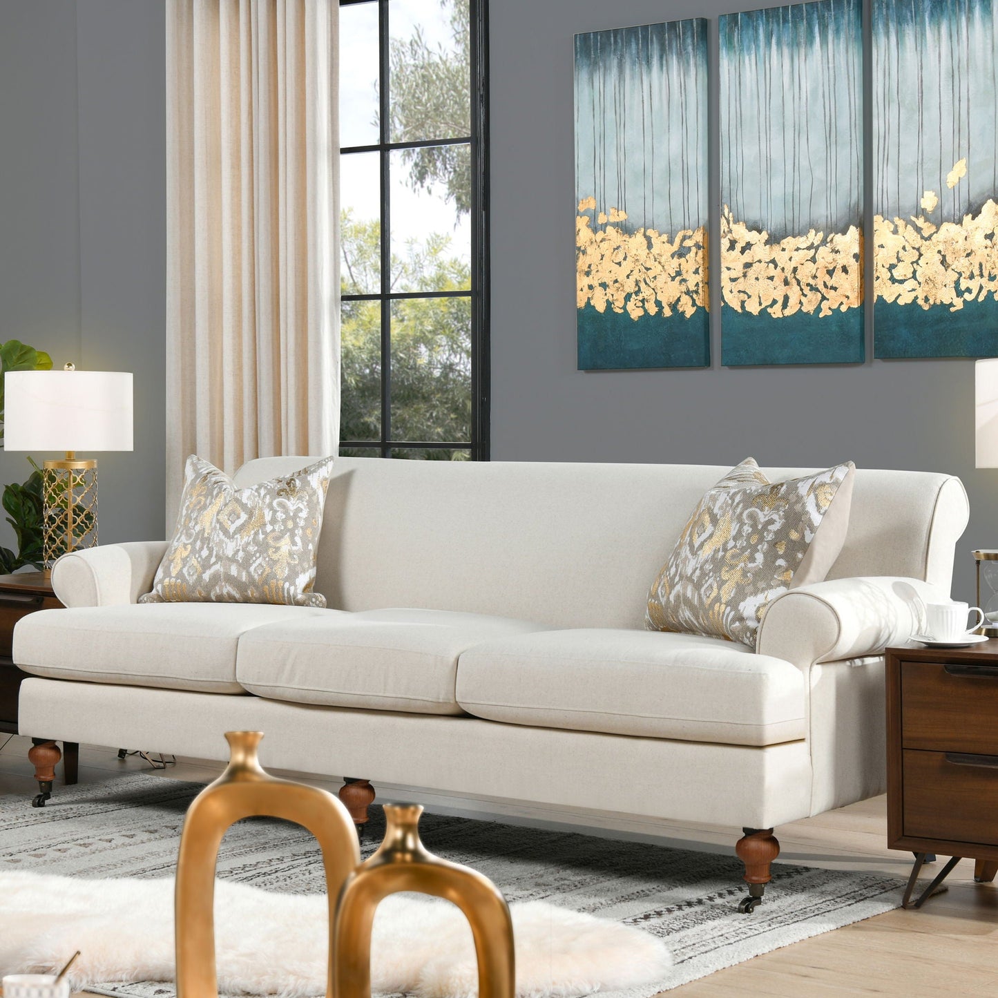 Alana Lawson Three Cushion Tightback Sofa