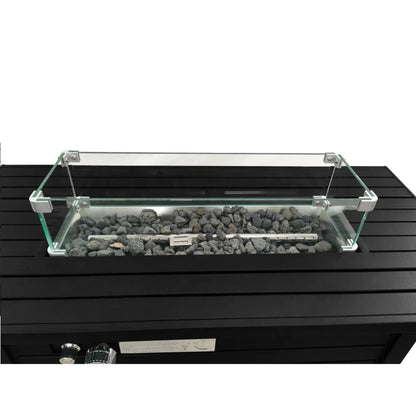 Propane Fire Pit Table With Lid and Fuel Options