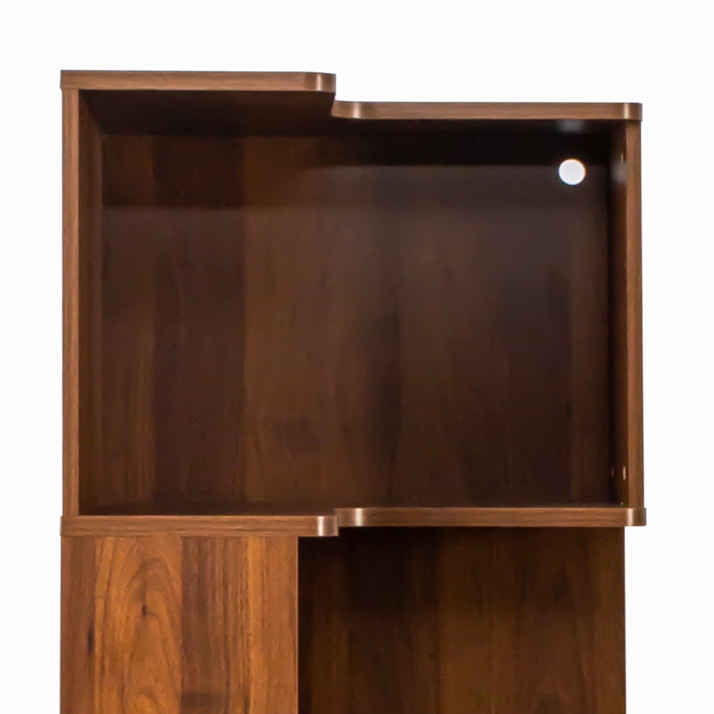 Corner Book Shelf 5 Tier Corner Bookshelf dark walnut finish by HouseOfZazla etageres on Tampa Home & Garden Store