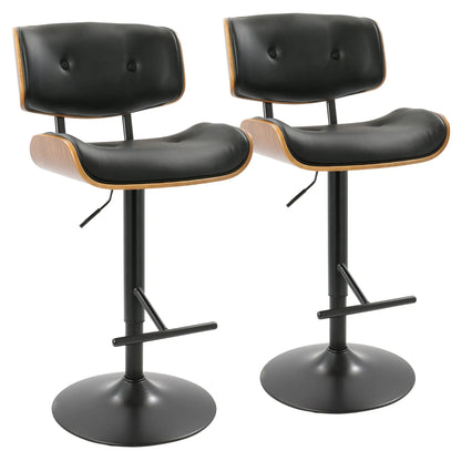 Lombardi Mid Century Modern Adjustable Bar Stool