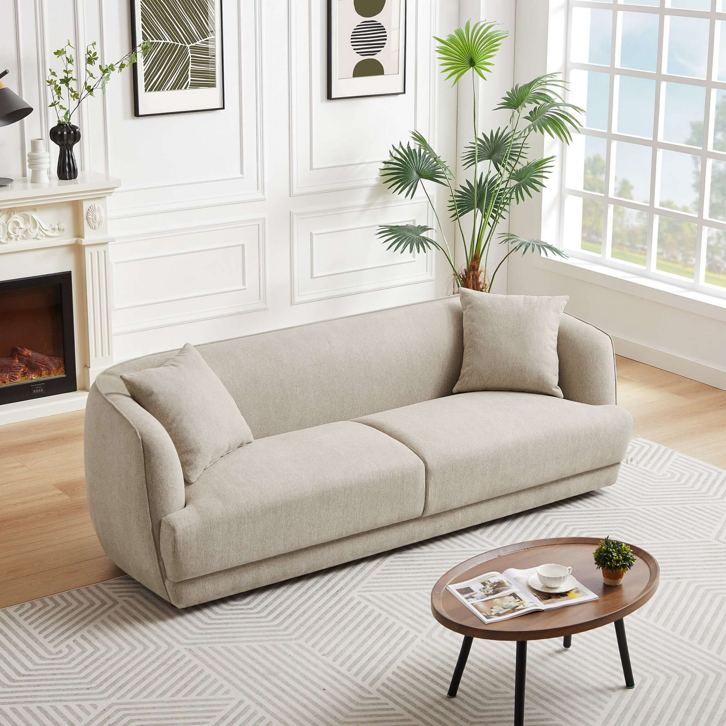 Larisa Mid Century Modern Living Room Sofa