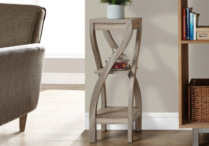 Accent Table square with weathered wood finish and curved legs by Unique Piece Furniture on Tampa Home & Garden Store