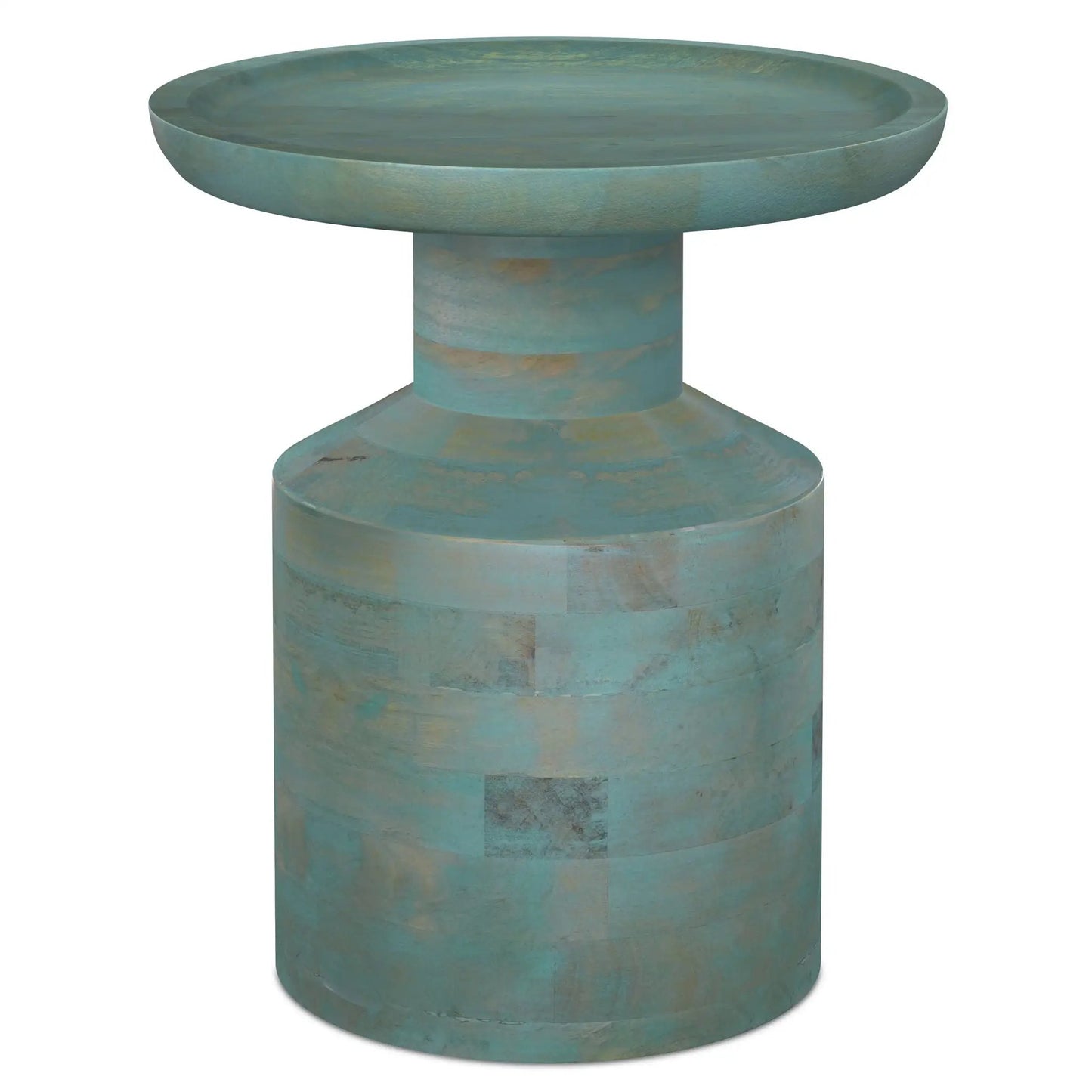 Haynes Handcrafted Wooden Accent Side Table