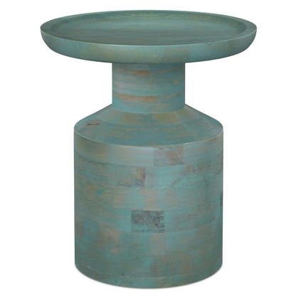 Haynes Handcrafted Wooden Accent Side Table