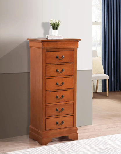 Traditional Lingerie Storage Chest in wood with brass handles by Unique Piece Furniture on Tampa Home & Garden Store