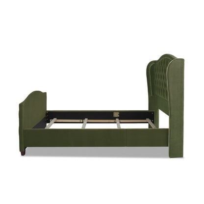 Solid Upholstered Bed Frame and Headboard Set