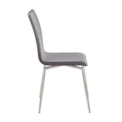 Contemporary upholstered gray chair with swiveling metal base by HouseOfZazla on Tampa Home & Garden Store