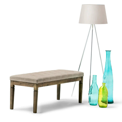 Waverly Upholstered Tufted Ottoman Bench