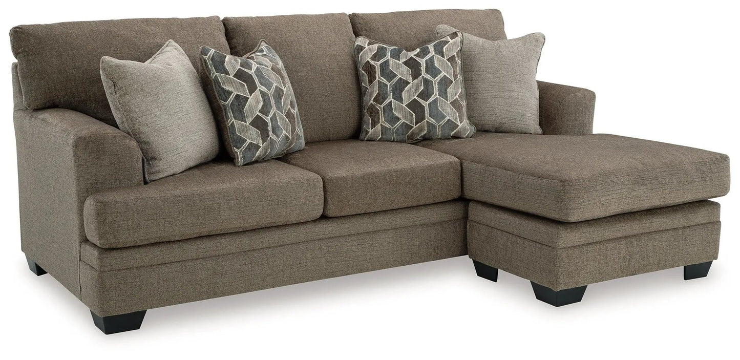 Stonemeade 3pc taupe fabric sofa set with chaise and pillows Unique Piece Furniture on Tampa Home & Garden Store