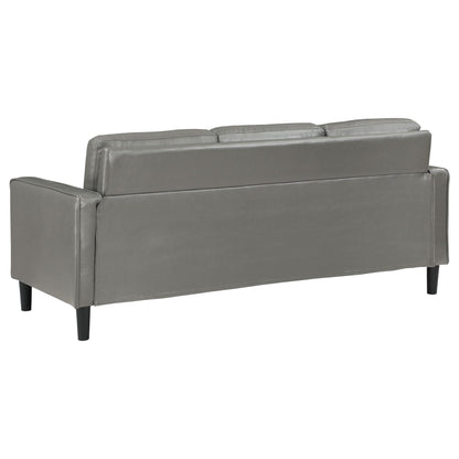 Farallone Contemporary Track Arm Plush Sofa