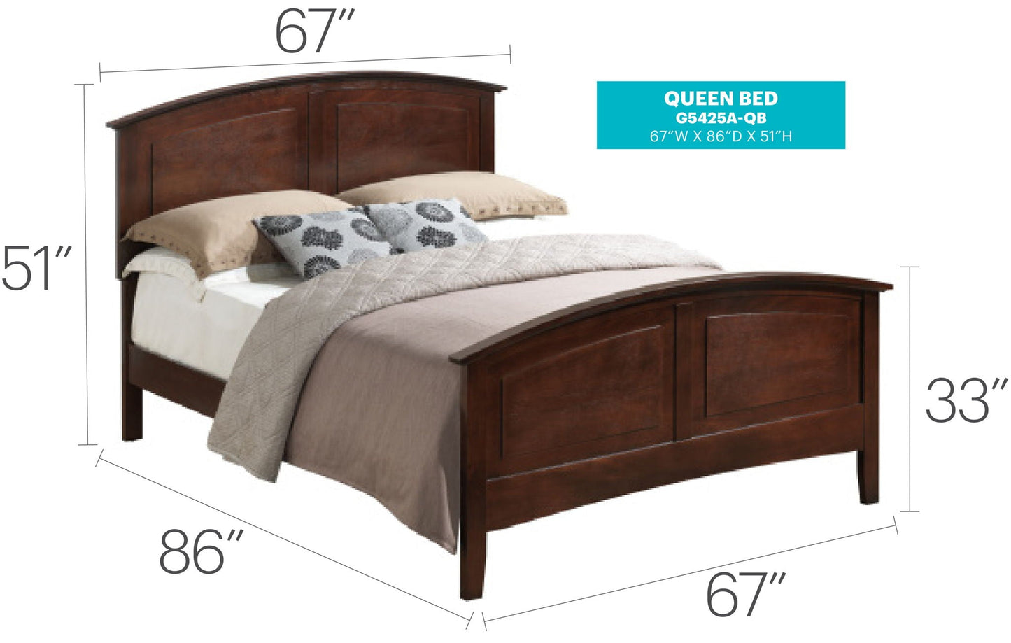 Modern Farmhouse Arch Bed With Real Veneers