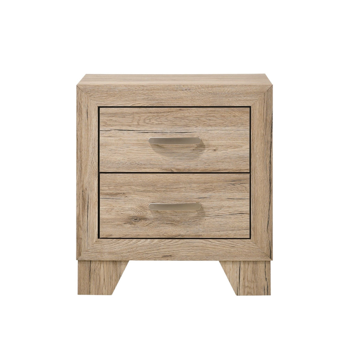Elegant wood nightstand light brown by HouseOfZazla with durable drawers, accent furniture on Tampa Home & Garden Store