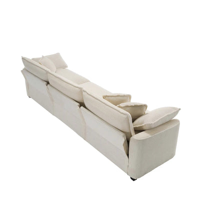 Elegant Sectional Sofa Set with Deep Seats