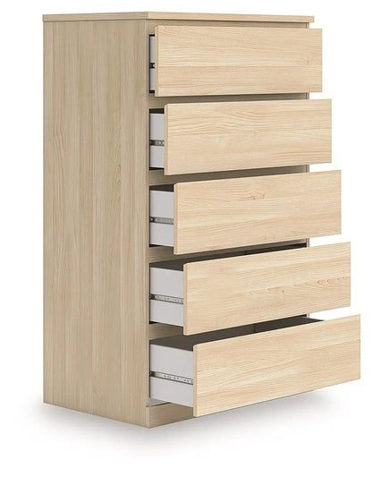 Onita Five Drawer Chest in White Finish Modern