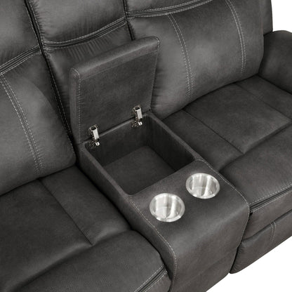 Franklin Manual Reclining Loveseat and Console