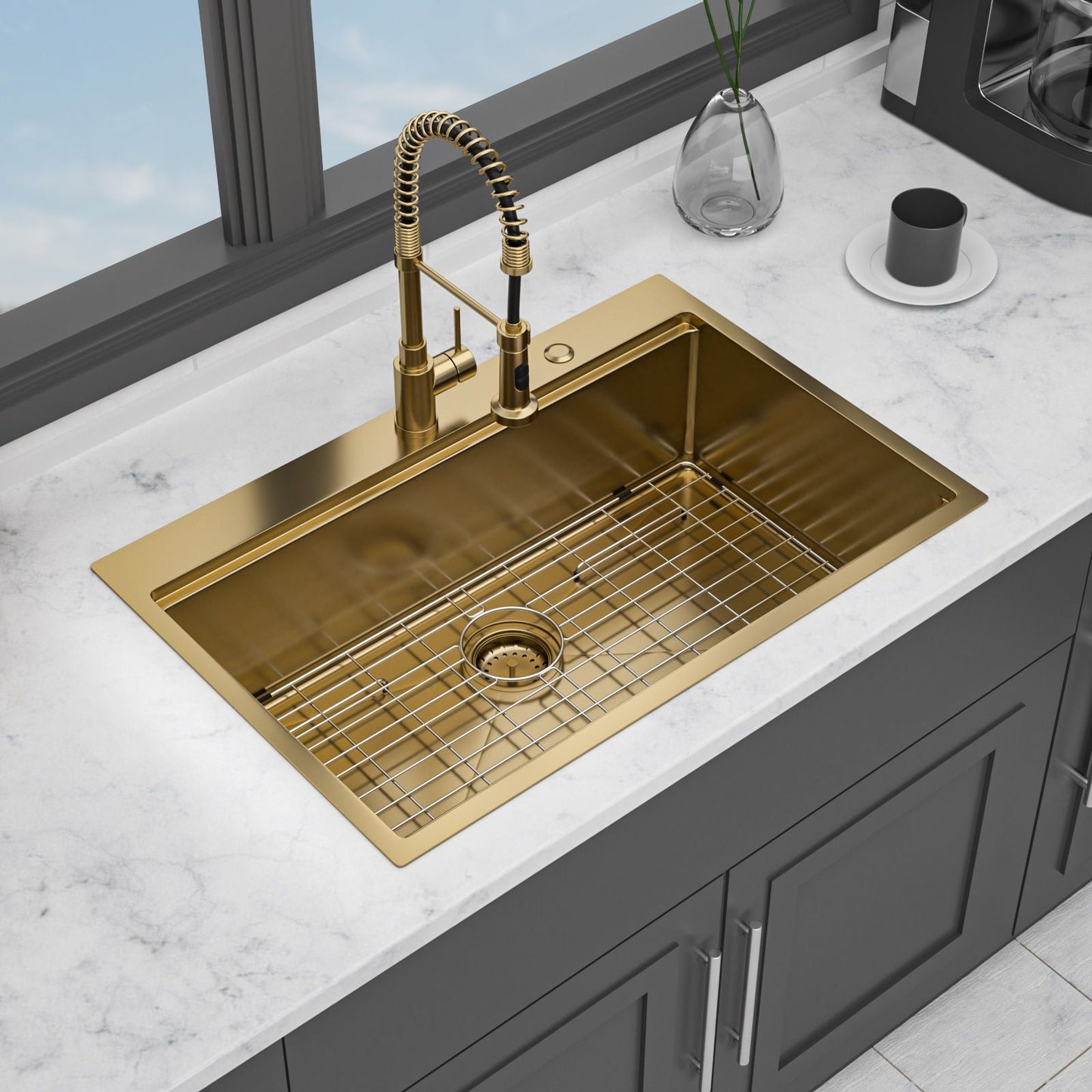 Drop In Kitchen Sink Stainless Steel Workstation