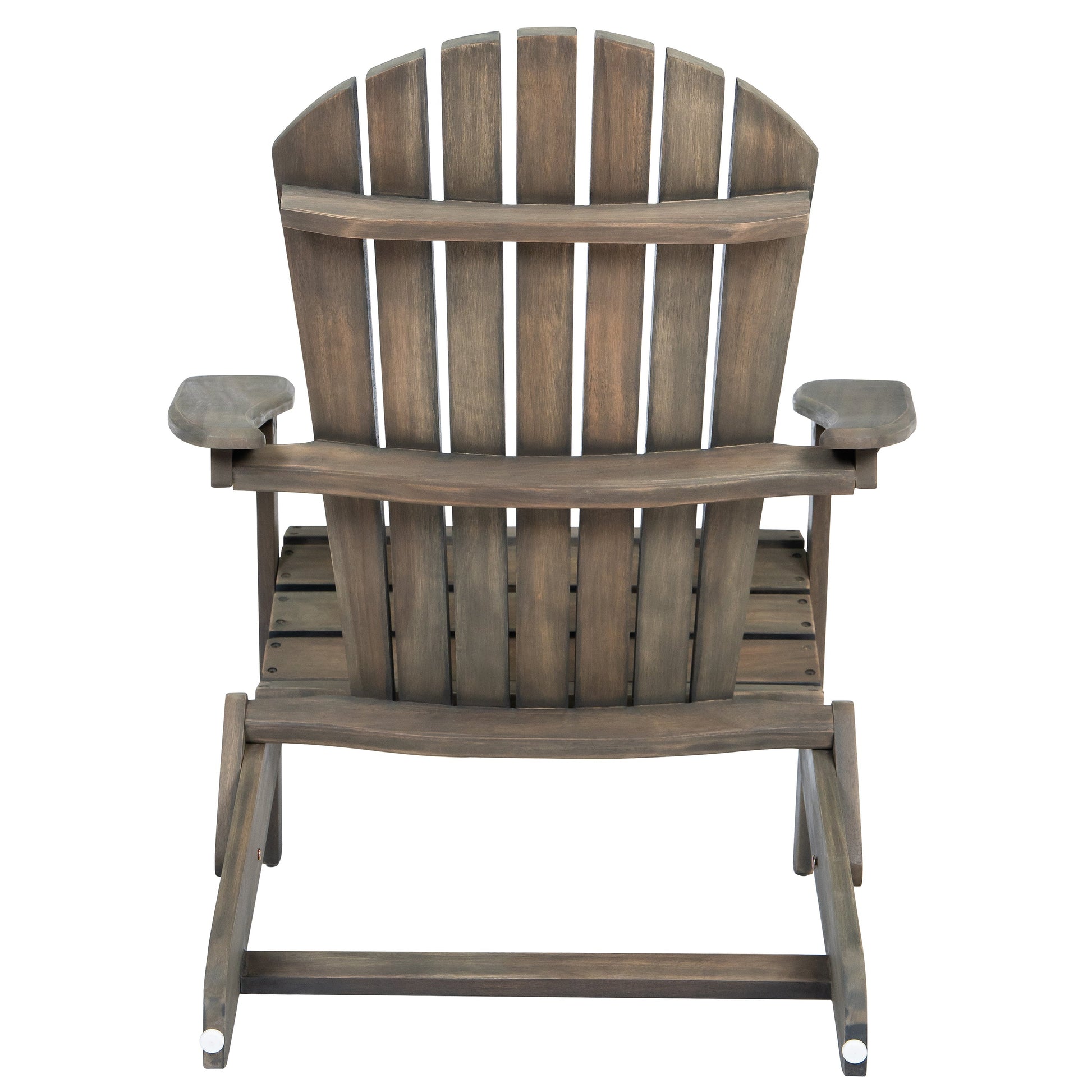 Malibu Adirondack Chair brown stained wood outdoor furniture by HouseOfZazla slatted back on Tampa Home & Garden Store