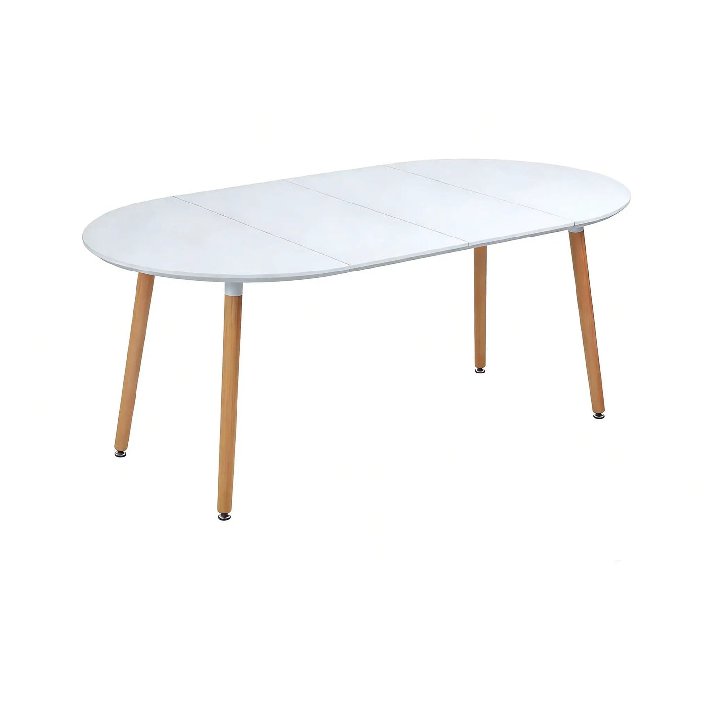 Extendable Dining Table with Durable Metal Legs