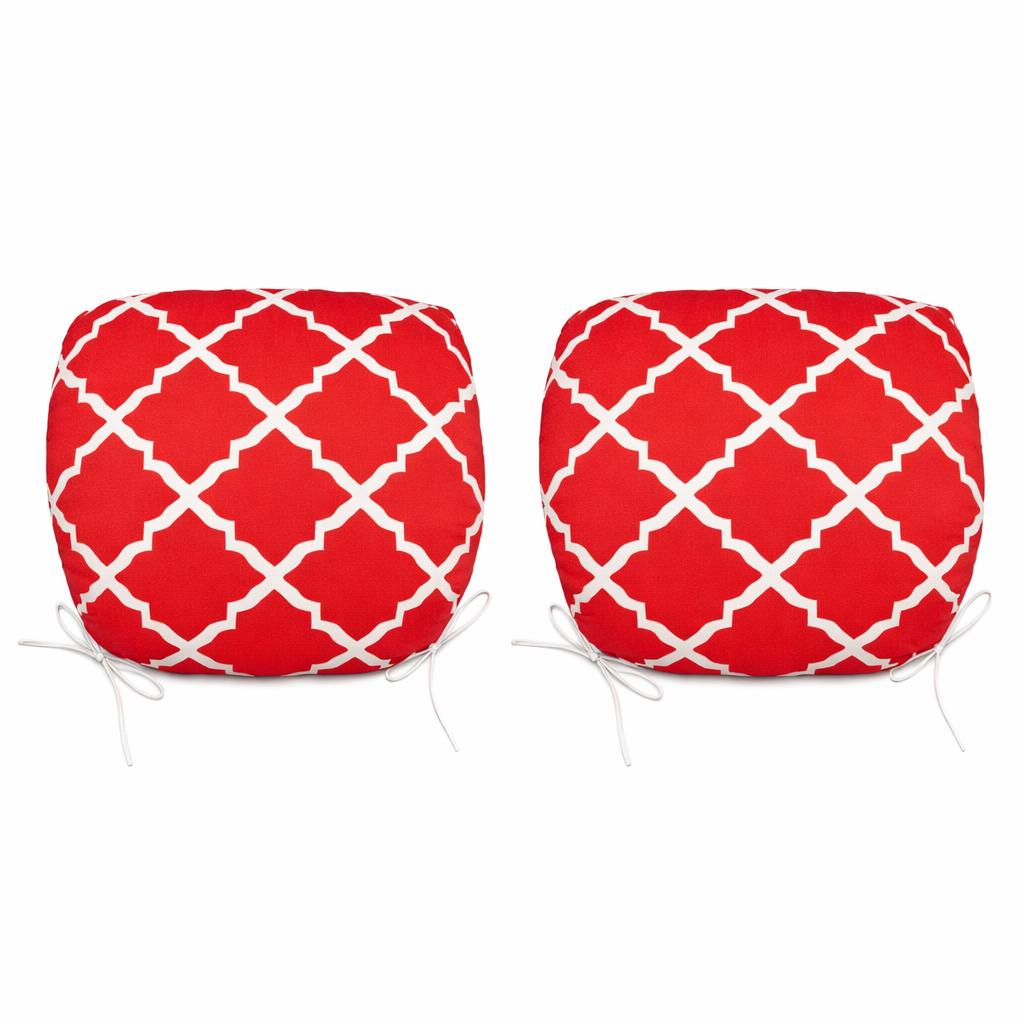 Outdoor Chair Cushions and Plaid Red Patio Set