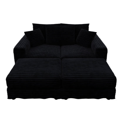 Convertible Sofa With Deep Seat and Pillows