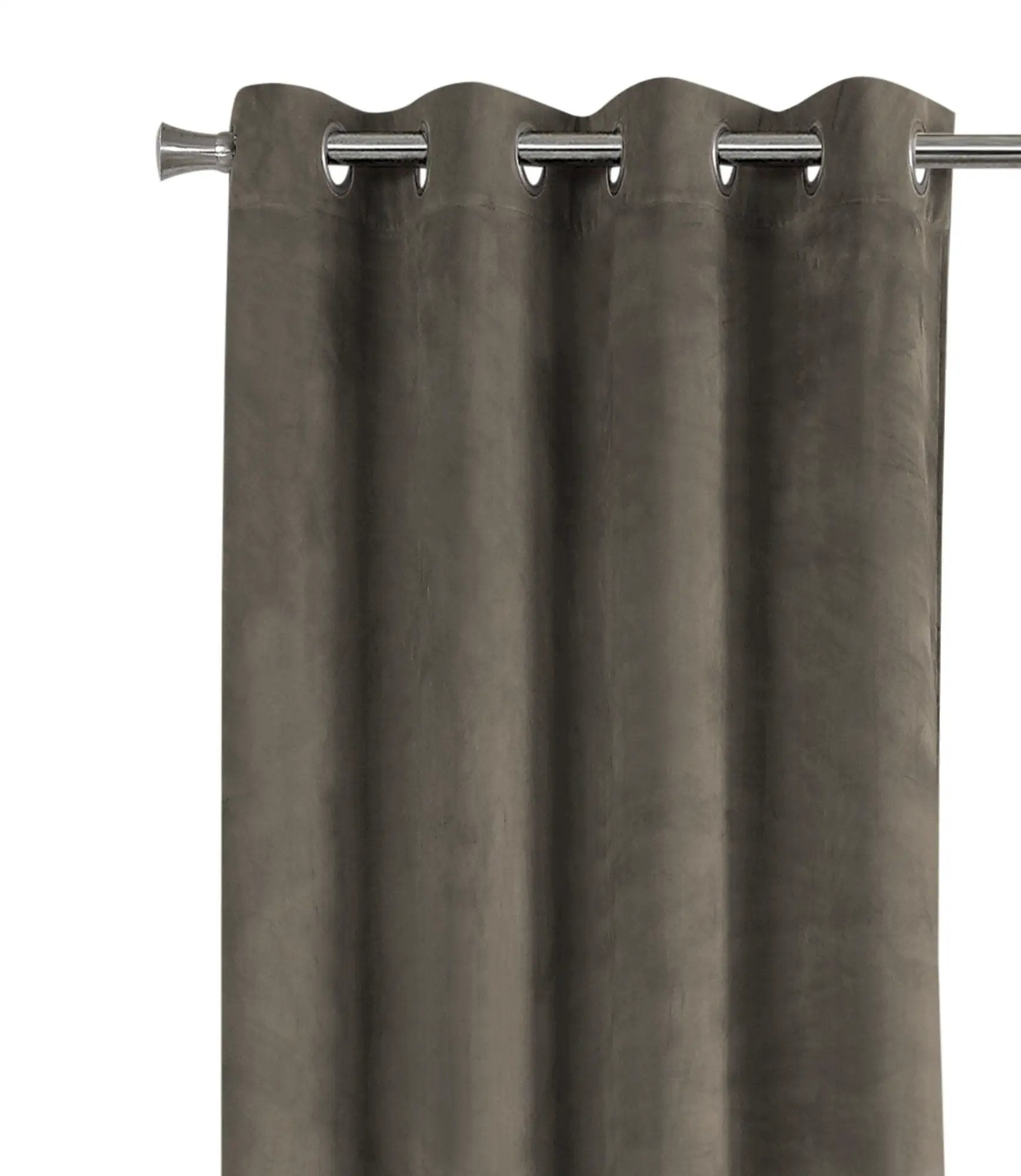 2-piece curtain panel set room-darkening with grommets in charcoal gray, contemporary design on Tampa Home & Garden Store