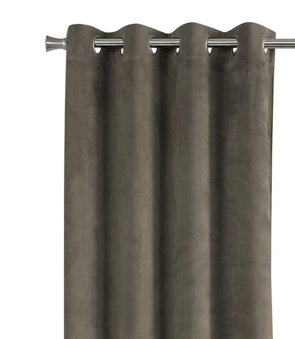 2-piece curtain panel set room-darkening with grommets in charcoal gray, contemporary design on Tampa Home & Garden Store