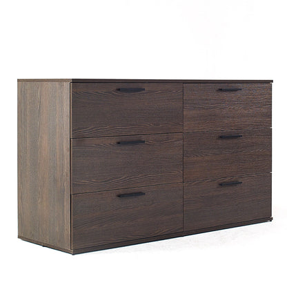 3 Drawer Modular Jumbo Chest in dark brown with light side panel HouseOfZazla on Tampa Home & Garden Store