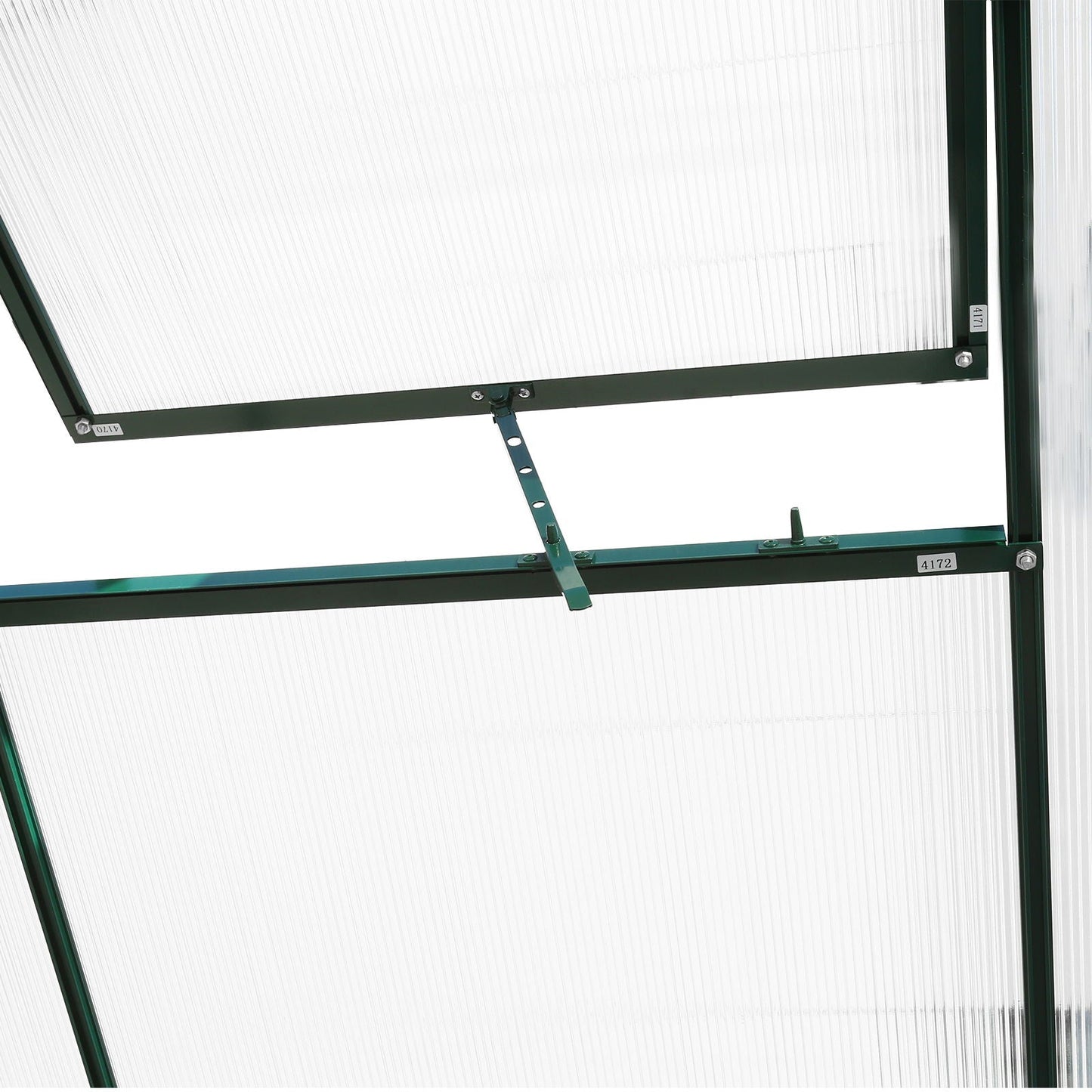 Heavy Duty Polycarbonate Greenhouse Kit and Door