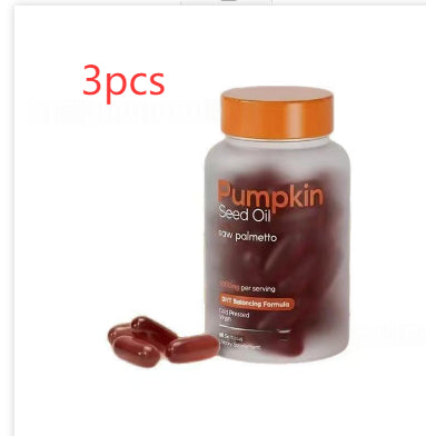 Pumpkin Seed Capsules Perfecsy bottle with orange cap and 3 capsules on white background on Tampa Home & Garden Store