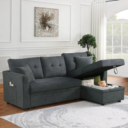 Sectional Sofa Bed L Shaped Sofa with USB Port
