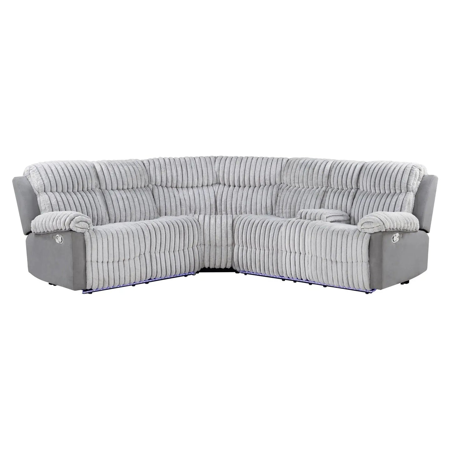 Bruni Sofa With LED Lighting and Manual Recline
