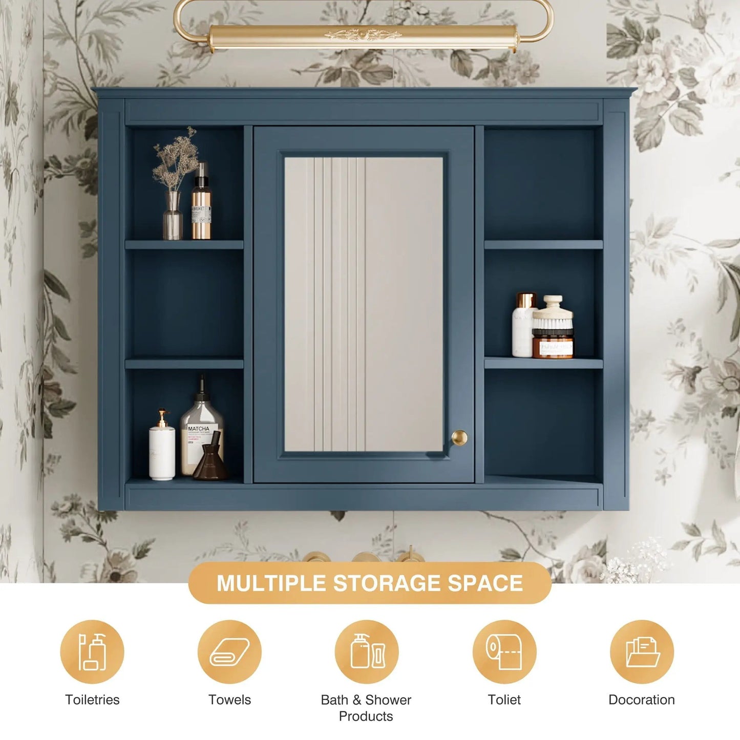 Wall Mounted Medicine Cabinet with Mirror