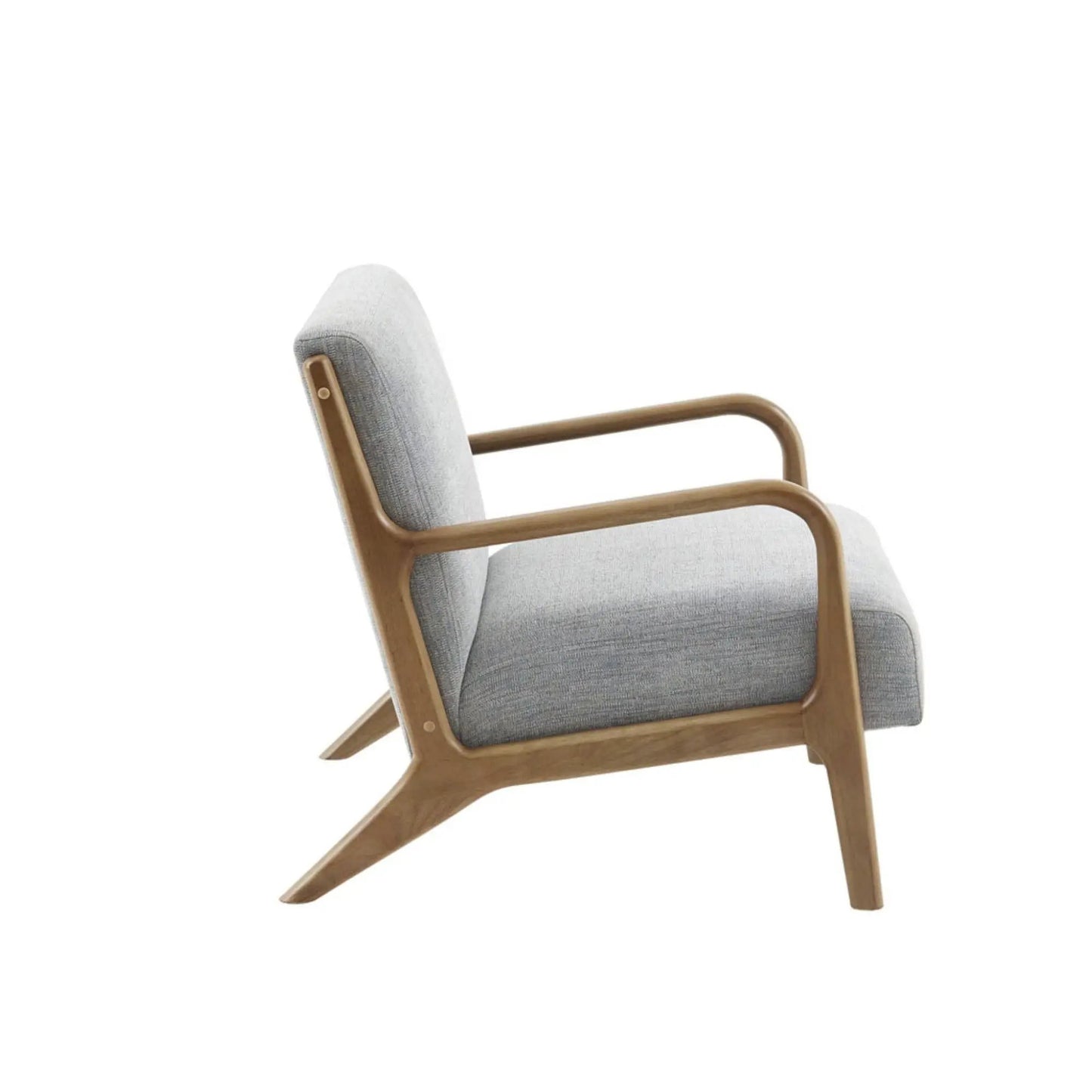 Mid-Century Style Lounge Chair With Upholstery