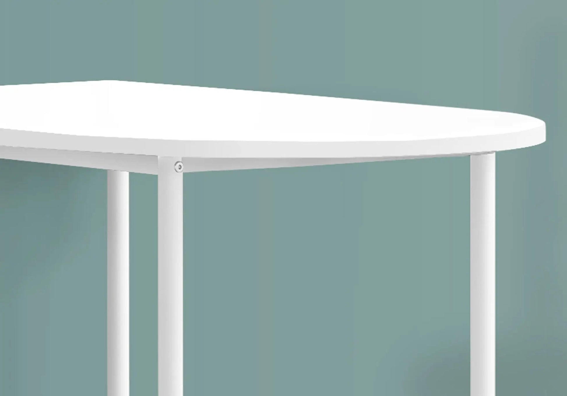 White round bar table with bar-height white legs, modern kitchen piece by Unique Piece Furniture on Tampa Home & Garden Store