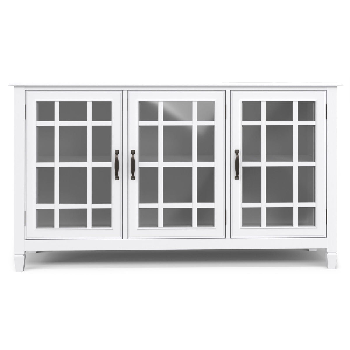 Traditional Buffet Cabinet with adjustable glass shelves white by HouseOfZazla on Tampa Home & Garden Store