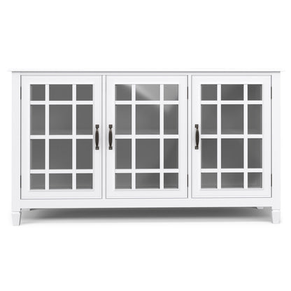 Traditional Buffet Cabinet with adjustable glass shelves white by HouseOfZazla on Tampa Home & Garden Store