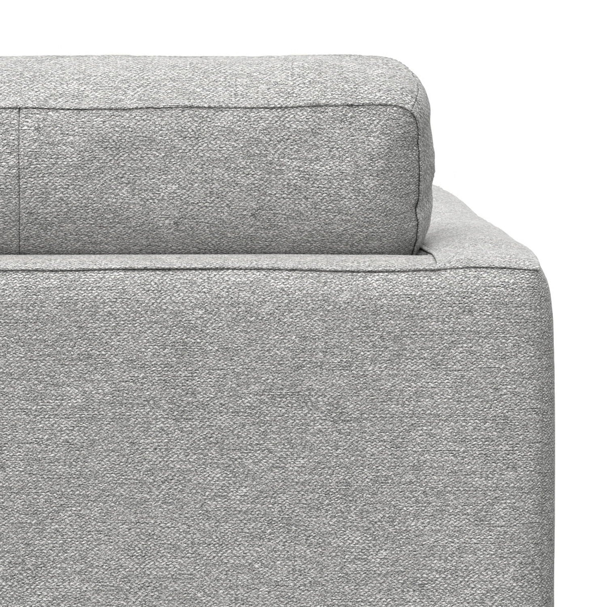 Wide Arm Chair in grey textured fabric with removable cushions by HouseOfZazla on Tampa Home & Garden Store