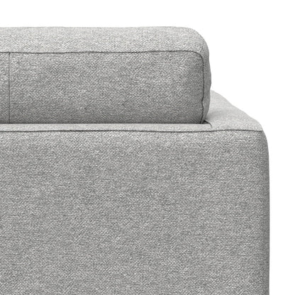 Wide Arm Chair in grey textured fabric with removable cushions by HouseOfZazla on Tampa Home & Garden Store