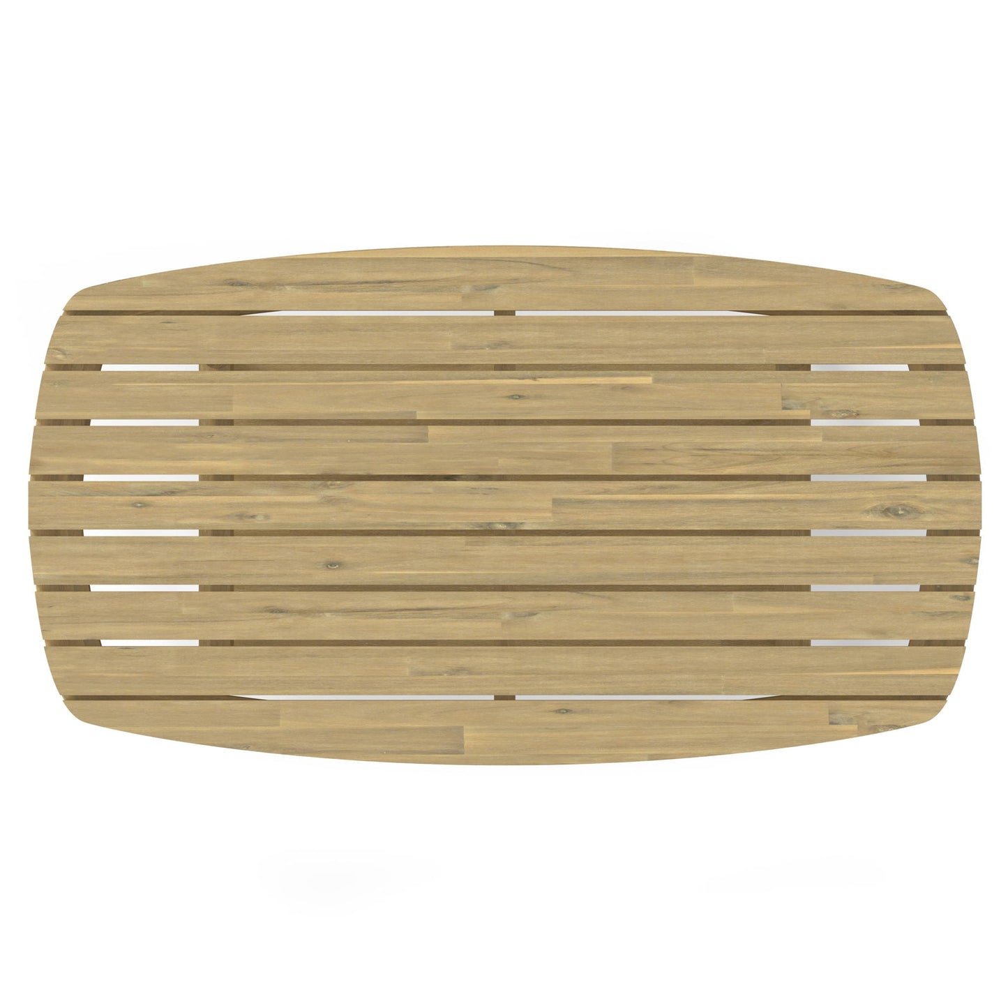 Light Teak and Acacia Outdoor Coffee Table