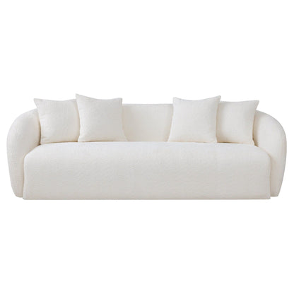 Linden Ivory Boucle Sofa For a Modern Home